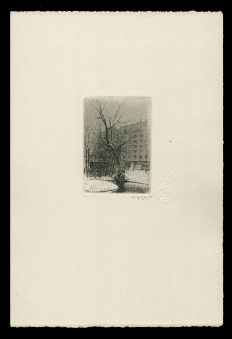 Kleine ets van de Belgische kunstenaar Jacques Gorus kopen