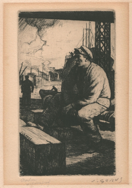 De Docker van de Belgische etser Jaak Gorus