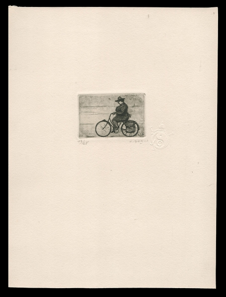 Kleine ets van de Belgische etser Jaak Gorus