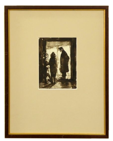 Dessin du peintre belge Jaak Gorus