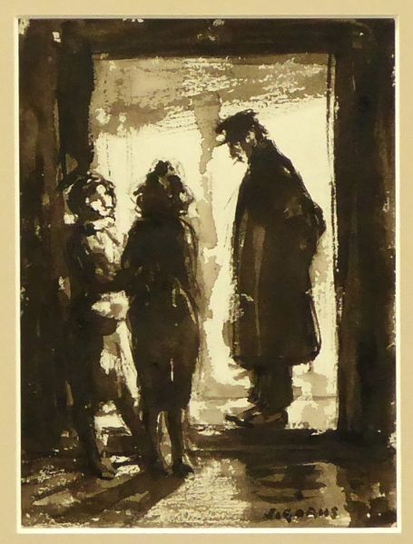 Tekening van de Belgische kunstenaar Jaak Gorus