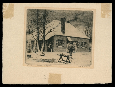 Kleine ets van de Belgische kunstenaar Jaak Gorus kopen