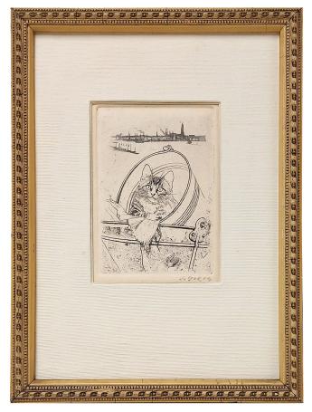 Ets geetst door de Antwerpse etser Jaak Gorus