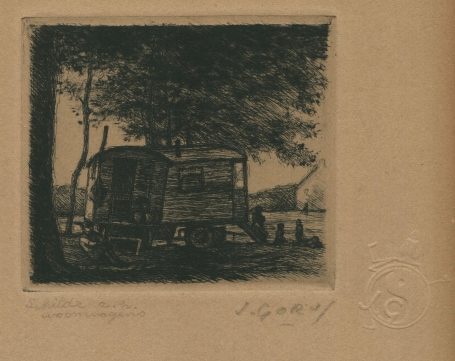 Van Rijswijcklei, kunstwerkje van de Belgische graficus Jaak Gorus