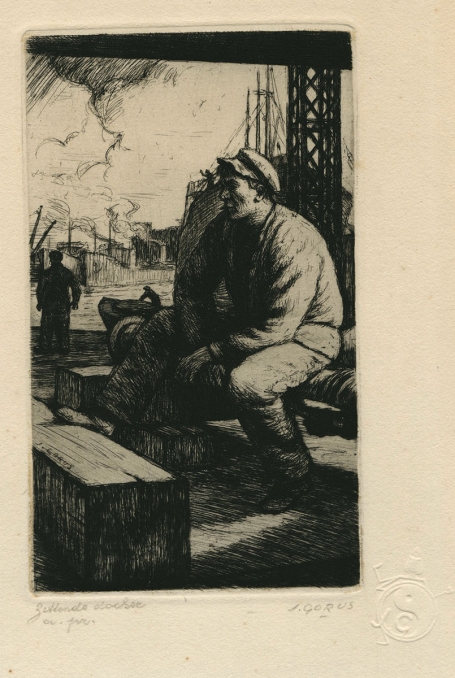 Volkstuintjes , kunstwerkje van de Belgische graficus Jaak Gorus