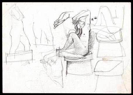 Schetsen van de Belgische kunstenaar Jan Alfons Keustermans