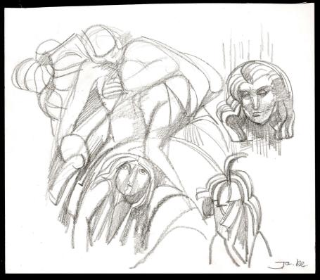 Tekeningen van de Belgische kunstenaar Jan Alfons Keustermans