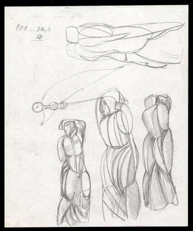 Schetsen van de Belgische kunstenaar Jan Alfons Keustermans