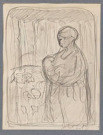 Tekening van de Belgische etser Jacob Smits kopen