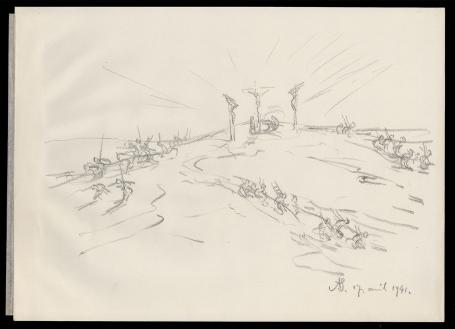 Tekening van de Belgische kunstschilder Armand Jamar kopen