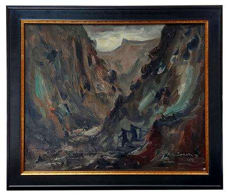 Olieverfschilderij van de Belgische schilder Armand Jamar