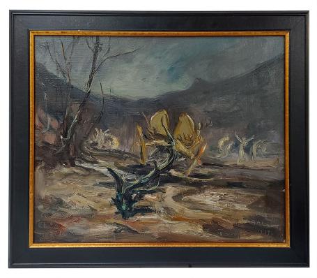 Olieverfschilderij van de Belgische kunstschilder Armand Jamar