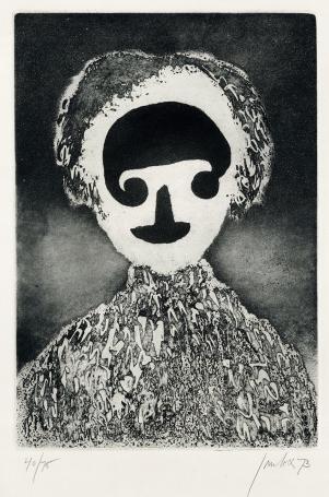 Ets uit 1973 van Jan Cox, een Belgische graficus