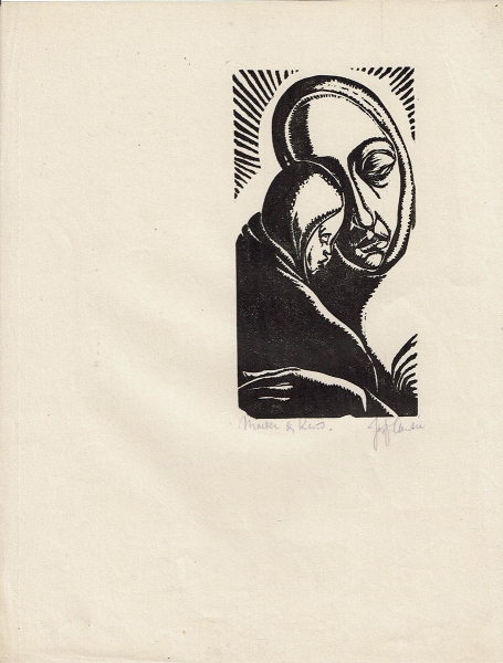 Houtsnede van de Belgische houtsnijder Jan Frans Cantré kopen