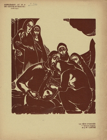 La Tête D\'Orphée van de Belgische graveur Jan Frans Cantré