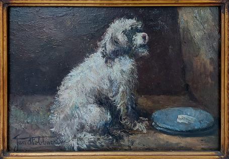 Hond, schilderij van Jan Stobbaerts kopen