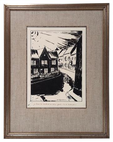 Tekening van de kunstenaar Jan De Landtsheer