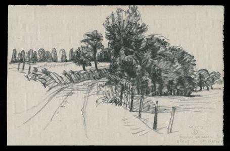 Tekening van de Belgische kunstenaar Jean Donnay