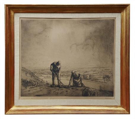 Ets van de Waalse kunstenaar Jean Donnay kopen