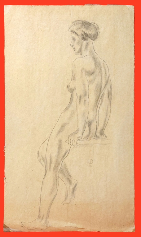 Tekening van de Belgische kunstenaar Jean Donnay