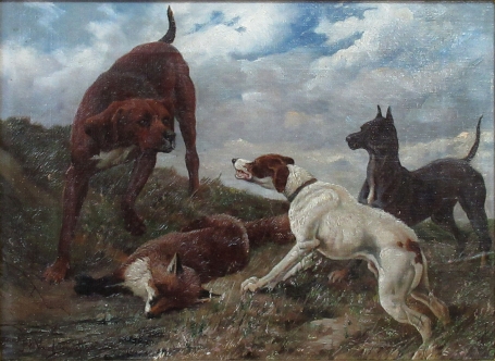 Schilderijtje van Josephf Louis Van Leemputten