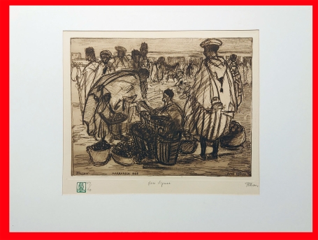 Grote ets van Jehan Frison kopen uit 1928
