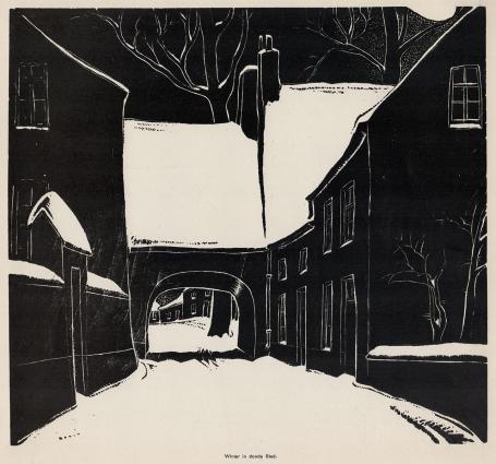 Linosnede van Jan Frans Cantré uit 1932