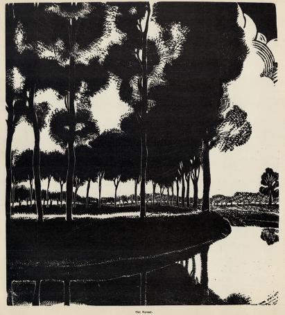Houtsnede van Jan Frans Cantré uit 1932