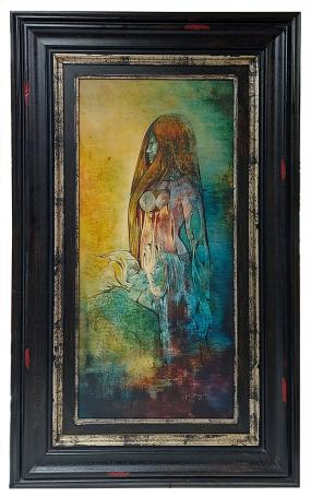 Schilderij van de kunstschilderes Jin Stragier