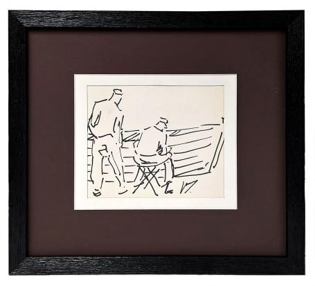 Viltstiftekening van de Antwerpse kunstenaar Mous kopen