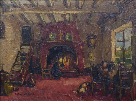 Schilderij van de Belgische kunstschilder John Gérard
