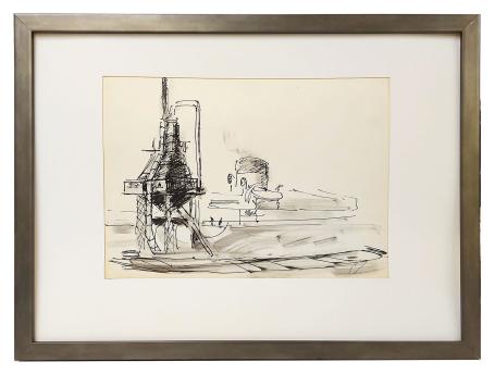 Pentekening van de Antwerpse kunstenaar Mous kopen