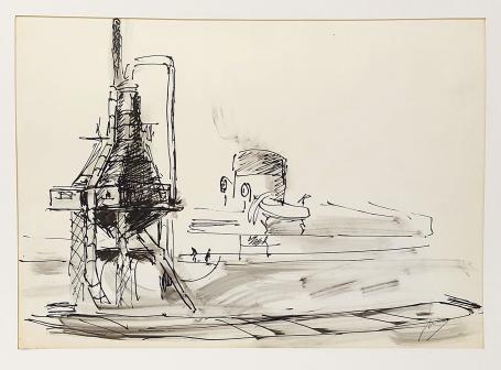 Tekening van Jos Mous of Joseph Mous kopen