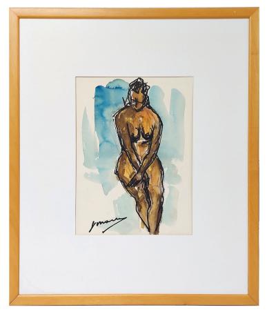 Aquarel van de Antwerpse kunstenaar Mous kopen