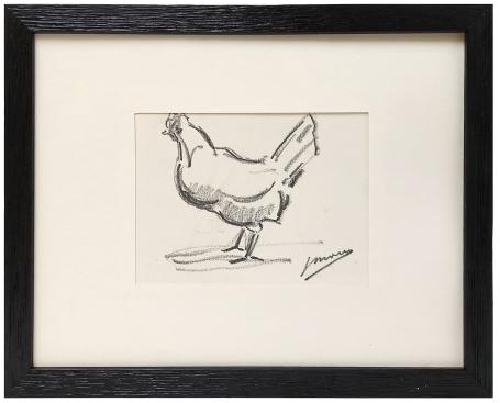 Houtskooltekening van de Antwerpse kunstenaar Mous kopen