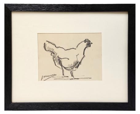 Houtskooltekening van de Antwerpse kunstenaar Mous kopen