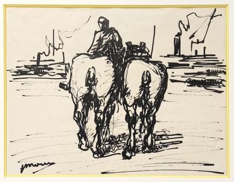 Grafisch kunstwerk van Jos Mous of Joseph Mous