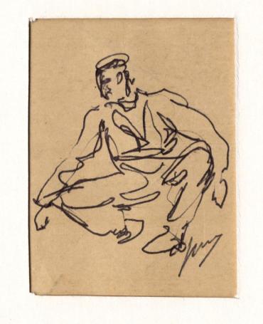 Tekening van Jos Mous of Joseph Mous