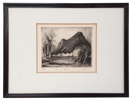 Ets van de kunstenaar Jos Van Gerwen