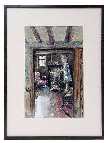 Tekening van de Belgische kunstenaar Juul Claeys