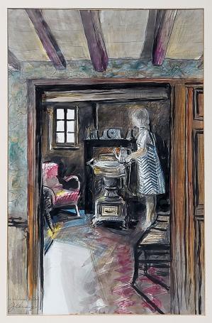 Grote tekening kopen van Juul Claeys, 1981
