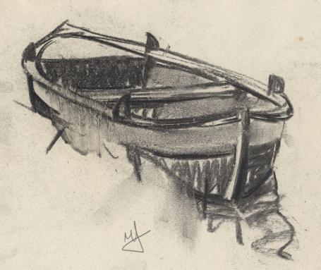 Tekening van de kunstenaar Jules Van De Leene