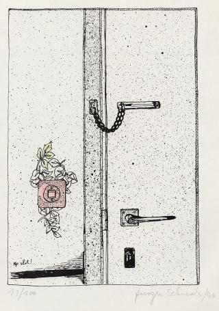 Litho uit 1974 van Jürgen Schneider