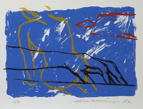 Litho van de Belgische kunstenaar uit 1987