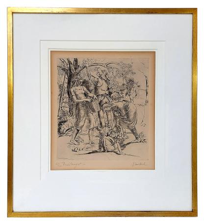 Gravure van de Belgische kunstenaar Jules Van Ael kopen