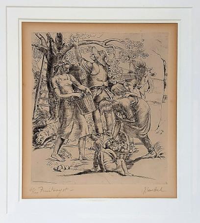 Ets van de Belgische kunstenaar J. Van Ael