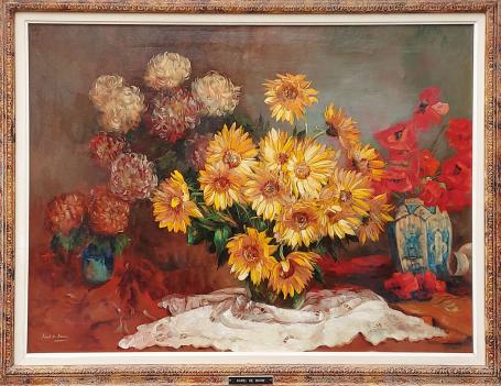 Stilleven van de Belgische kunstenaar Karel de Bauw