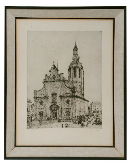 Gesigneerde ets van Romain Malfliet kopen