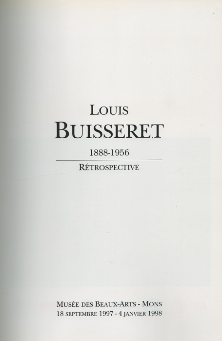 Louis Buisseret Belgische kunstenaar