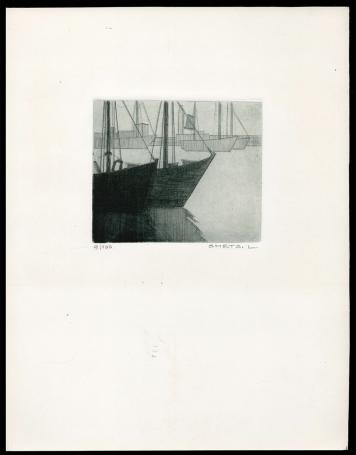 Een ets van de Belgische kunstenaar Léon Smets kopen